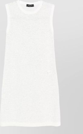 Fabiana Filippi sleeveless sequin-embellished knitted mini dress