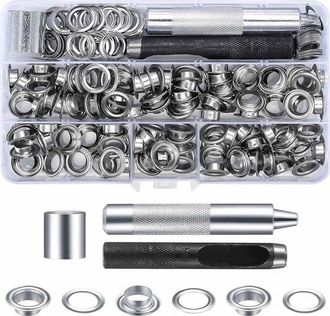 OEM Juego De 100 Alicates Met&aacute;licos Para Ojales De 10 Mm, Para Textiles, Cuero Y Lona