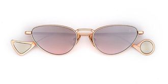 Eyepetizer Alameda C.9-44F Womens Sunglasses Gold Size 50