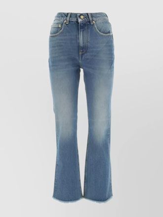 Golden Goose denim high-rise cropped flared jeans