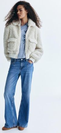 H&M Wide Regular Jeans in Denim Blue at Nordstrom, Size 12