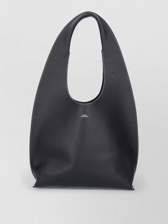 A.P.C. shoulder bag shopper dual handles texture