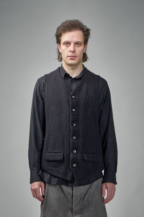 Geoffrey B. Small Single Breasted 6-Buttons Central, Single Vent Waistcoat