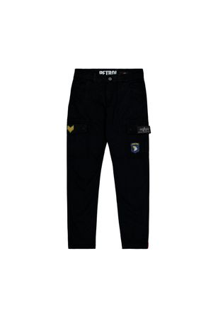 Alpha Industries Cargohose ALPHA INDUSTRIES Petrol Patch Pant, Herren, Gr. 30, Normalgr&ouml;ssen, schwarz, Obermaterial: 98% Baumwolle, 2% Elastan; Futter: 100% Baumwolle,