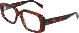 Celine Vierkante montuur bril - unisex - Brillen - Bruin - 52 MM - Accessoires