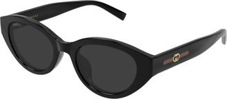 Gucci Gg2105Sa Zonnebril - Dames - Accessoires - Zwart - Maat: 52 MM Nylon
