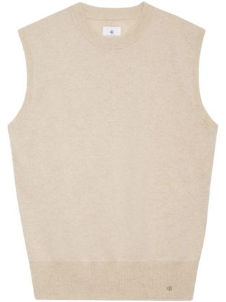 Anine Bing Ronan knit vest - Neutrals