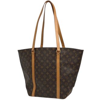 Louis Vuitton Brown Monogram Shoulder Bag Tote Bag (Pre-Owned)
