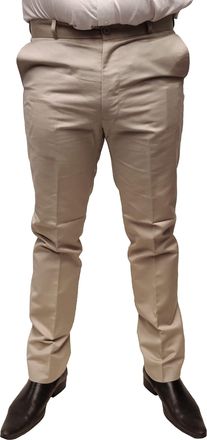 Relco Mens Classic Retro Mod Sta Press Trousers (34, Khaki)
