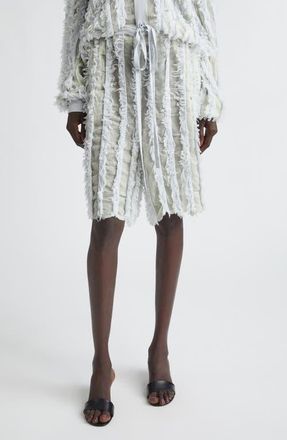 Zankov Lou Fringe Shorts in Oyster at Nordstrom, Size X-Small