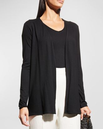 Majestic Filatures Soft Touch Open-Front Cardigan