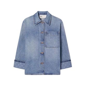 Tory Burch Denim Barn Jacket - female - Tory Burch - Shirts - Blue - 2XS - Blouses & Shirts
