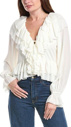 House Of Harlow Rhea Long Sleeve Ruffle Top