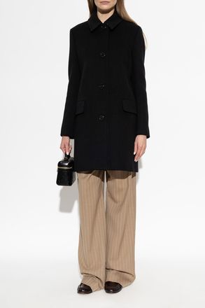 Burberry Wool Coat Gosford, Womens, Black