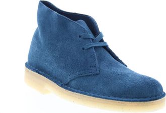 Clarks Womens Desert Chukka Boot, Deep Blue Suede 1, 7.5