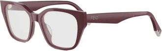 Fendi Brillen - Dames - Brillen - Rood - 52 MM - Accessoires