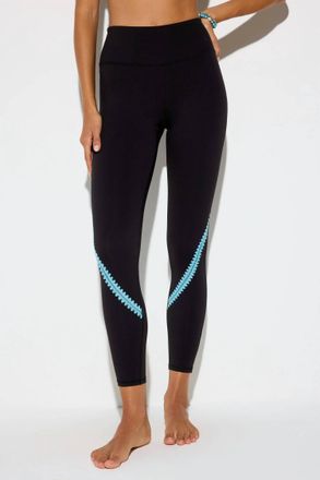 Spiritual Gangster Womens Lotus 7/8 Legging In Black