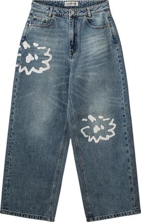 Sofie Schnoor Azzi Wide Leg Jeans - Dames - Loose Fit Jeans - Blauw - M - Jeans