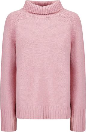 Be You Short Cashmere Turtleneck Sweater With Side Slits