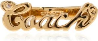 Coach Messing Ring - Dames - Ringen - Geel - 46 MM - Accessoires