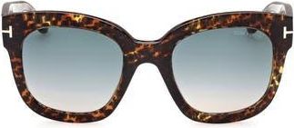 Tom Ford 56mm Gradient Cat Eye Sunglasses in Dark Havana /Gradient Smoke at Nordstrom Rack