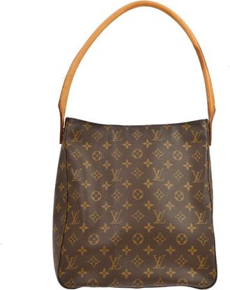 Louis Vuitton Looping Monogram Canvas Brown Canvas Handbag (Pre-Owned)