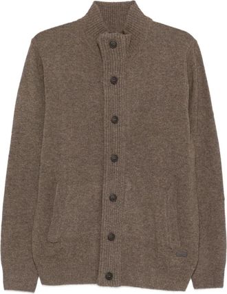 Barbour Bruine wollen vest met knoopsluiting - Heren - Vesten - Bruin - L - Wol - Truien & Vesten