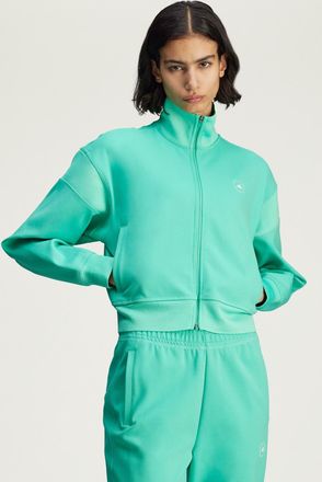 adidas ADIDAS by Stella McCartney Womens Knitted Track Top - Emerald - Size X-Small