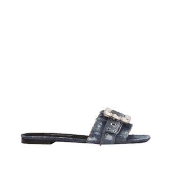 Dolce & Gabbana Sliders, female, Blue, Size: 9 US Slide