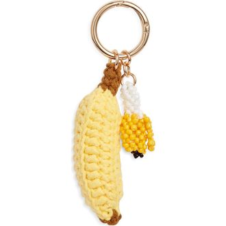 Chelsea28 Banana Crochet Bag Charm in Yellow- Multi Gold at Nordstrom Rack