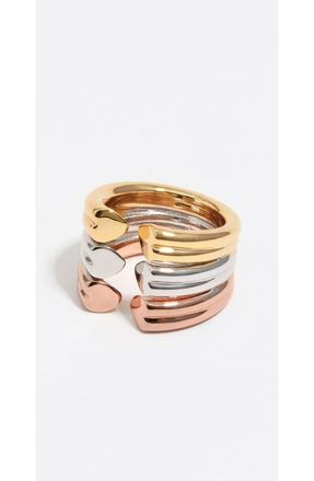 Bimba & Lola Hearts Ring in Multigold at Nordstrom, Size 14