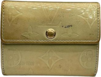 Louis Vuitton Pre-owned Leren Portemonnee - Dames - Vintage Accessoires - Geel - ONE Size - Leer - Vintage
