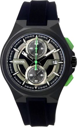Bulova Mens Maquina Black Dial Watch