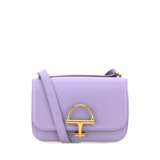 Gucci Lilac Leather Small Gucci Siena Shoulder Bag