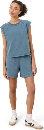 Pact Organic Cotton Weekends Raglan Muscle Tee in Washed Wedgewood Blue at Nordstrom, Size Xx-Large