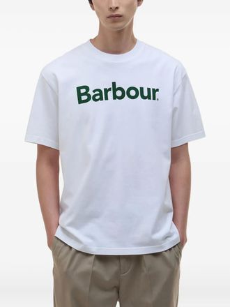 Barbour T-shirt met logoprint - Wit
