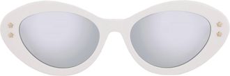 Dior DIORPACIFIC B1U Brown Cat Eye Ladies Sunglasses CD40097U 25E 53