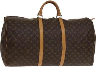 Louis Vuitton Pre-owned Vintage Canvas Weekendtas - unisex - Vintage Weekendtas - Bruin - ONE Size - Vintage