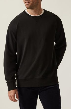 34 Heritage Stretch French Terry Crewneck Sweatshirt in Black at Nordstrom, Size X-Large