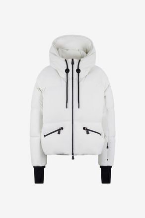 Moncler Kurze Skidaunenjacke mit Kapuze Allesaz