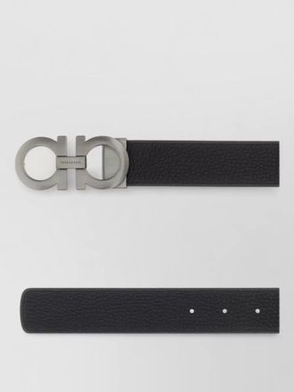 Ferragamo leather reversible belt textured finish