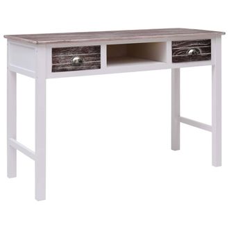 Berkfield Home Writing Desk Brown 110x45x76 cm Wood | Size: 110 x 45 x 76 cm
