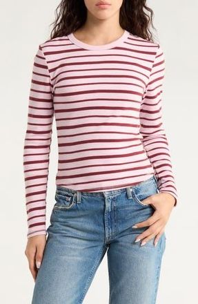 PacSun Jamie Stripe Long Sleeve Cotton Top at Nordstrom Rack, Size X-Large