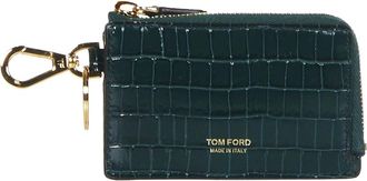 Tom Ford Accessoires, Heren, Groen, ONE Size, T-Line Kaarthouder