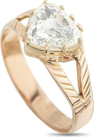 Luxury Bazaar Antique English 9K Rose Gold 1.21ct Diamond Ring MF37-05178265