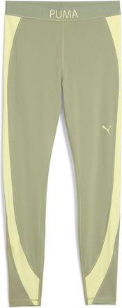 Puma Trainingstights PUMA W STRONG COLORBLOCKTIGHT - HW 7/8, Damen, Gr. XL, N-Gr, lux army, Interlock, Obermaterial: 85% Polyester, 15% Elasthan, schmal 7/