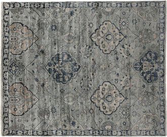 Exquisite Rugs Antique Weave Bamboo Hand Knotted Bamboo Silk Area Rug