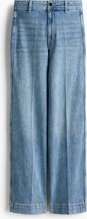 H&M Wide High Jeans in Light Denim Blue at Nordstrom, Size 18