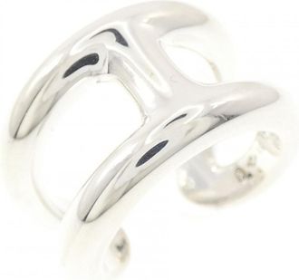 Herm&egrave;s Silver Silver 925 Band Ring (Pre-Owned)
