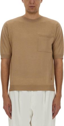 Moschino Beige Crew Neck Sweaters